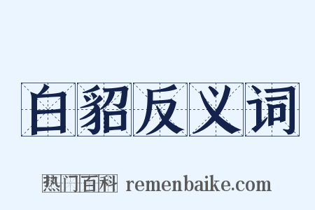 白貂反义词是什么意思的图片